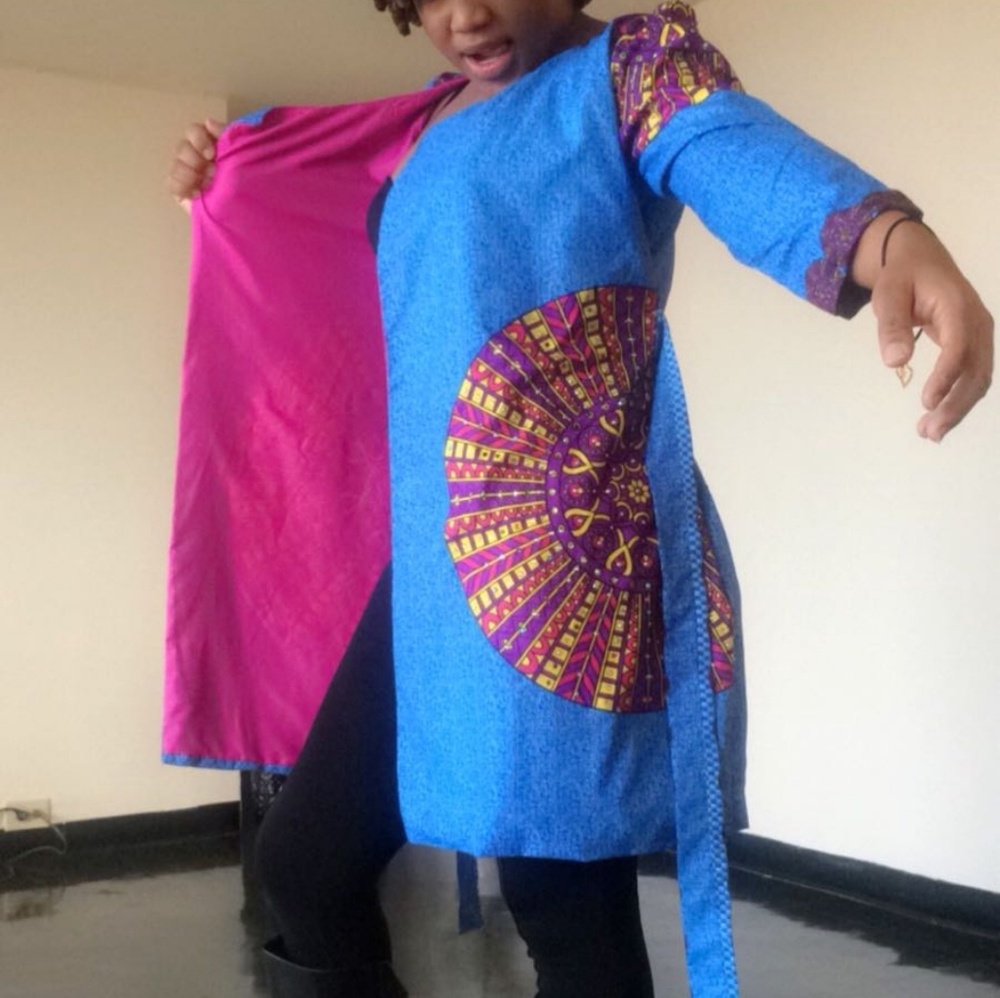 Ankara Jacket - Picture 2 of 3